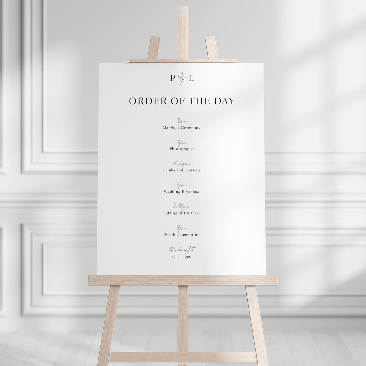 Paris Order of the Day Sign