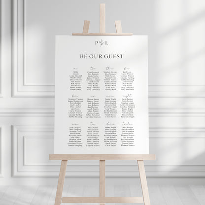 Paris Seating Plan
