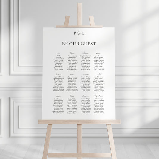Paris Seating Plan