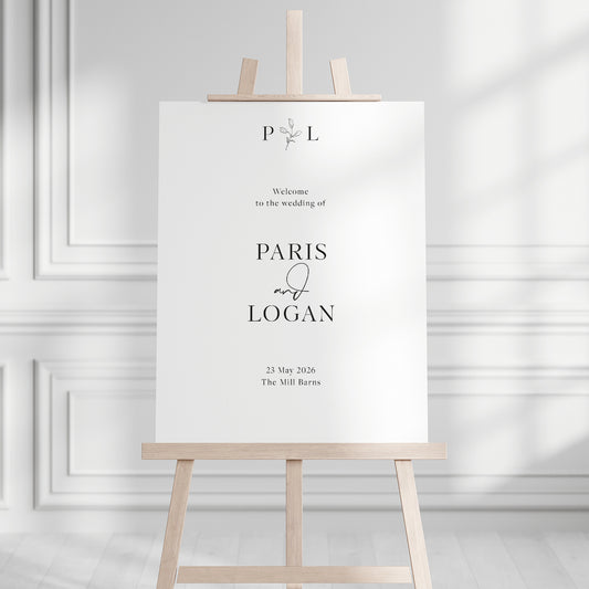 Paris Welcome Sign