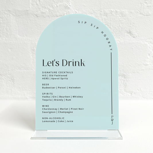 Parker Matching Small Table Sign