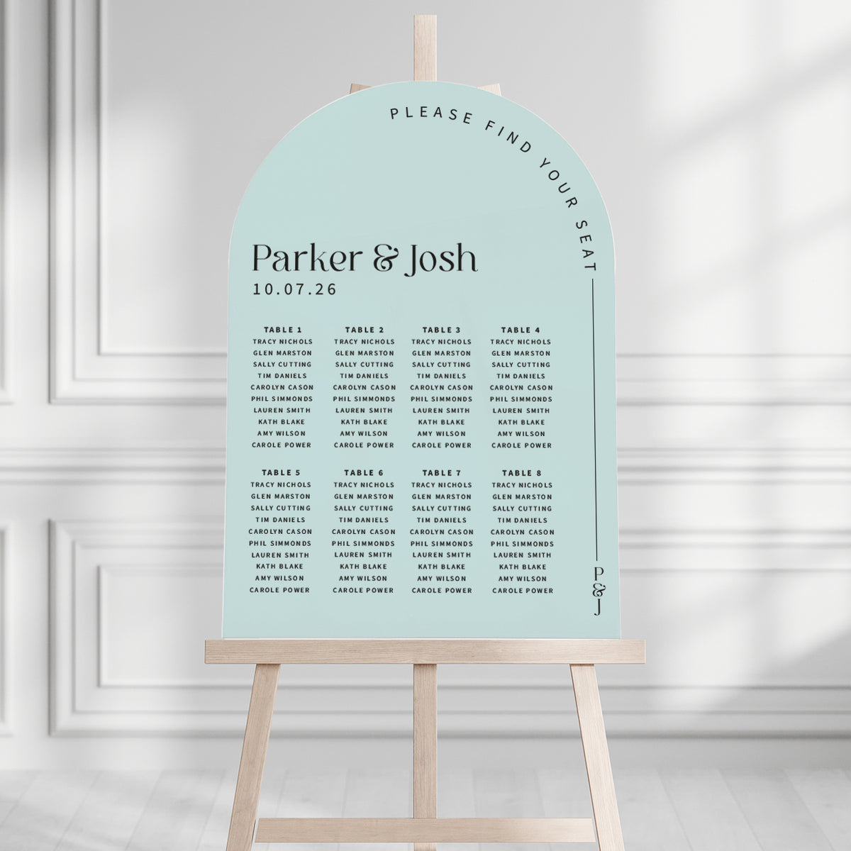 Parker Seating Plan