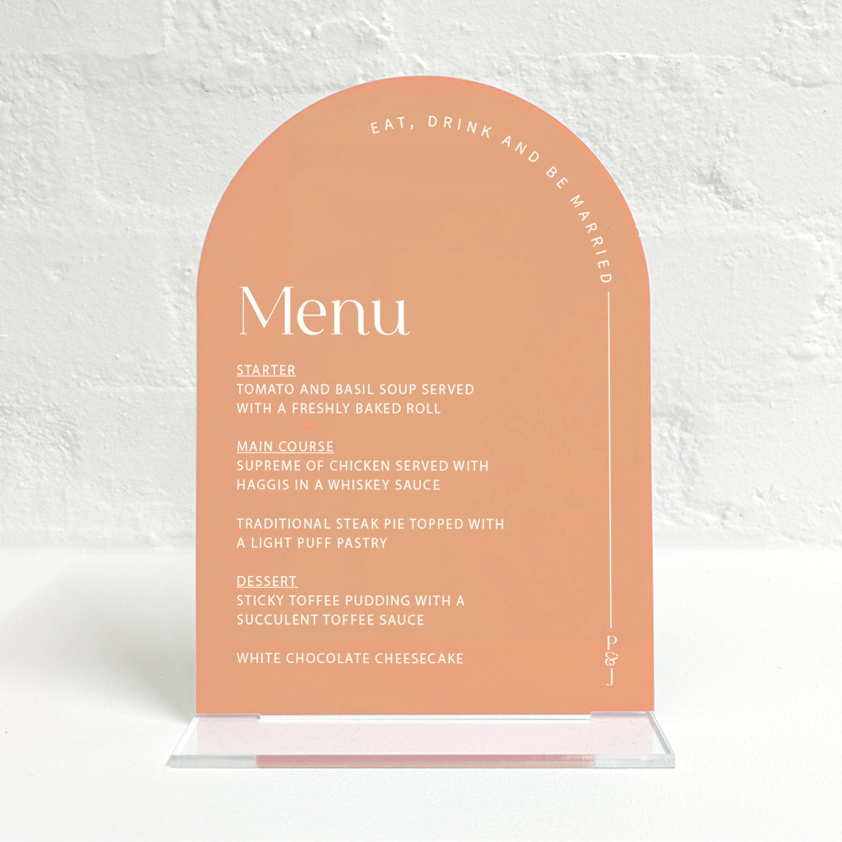 Parker Matching Small Table Sign