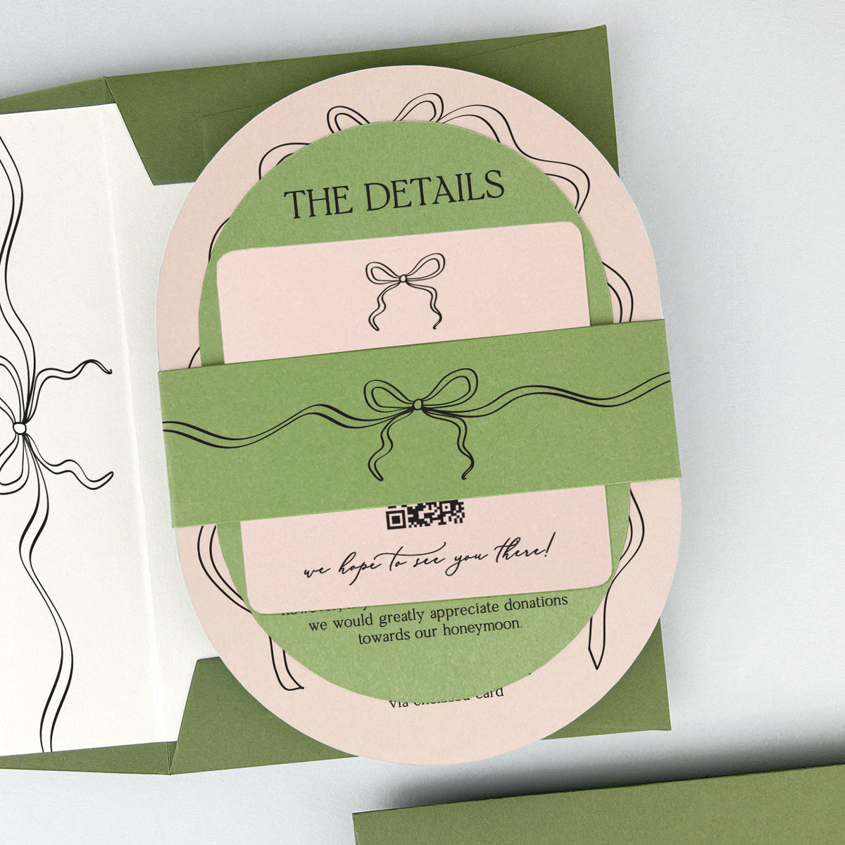 Payton Wedding Invitation - Greens