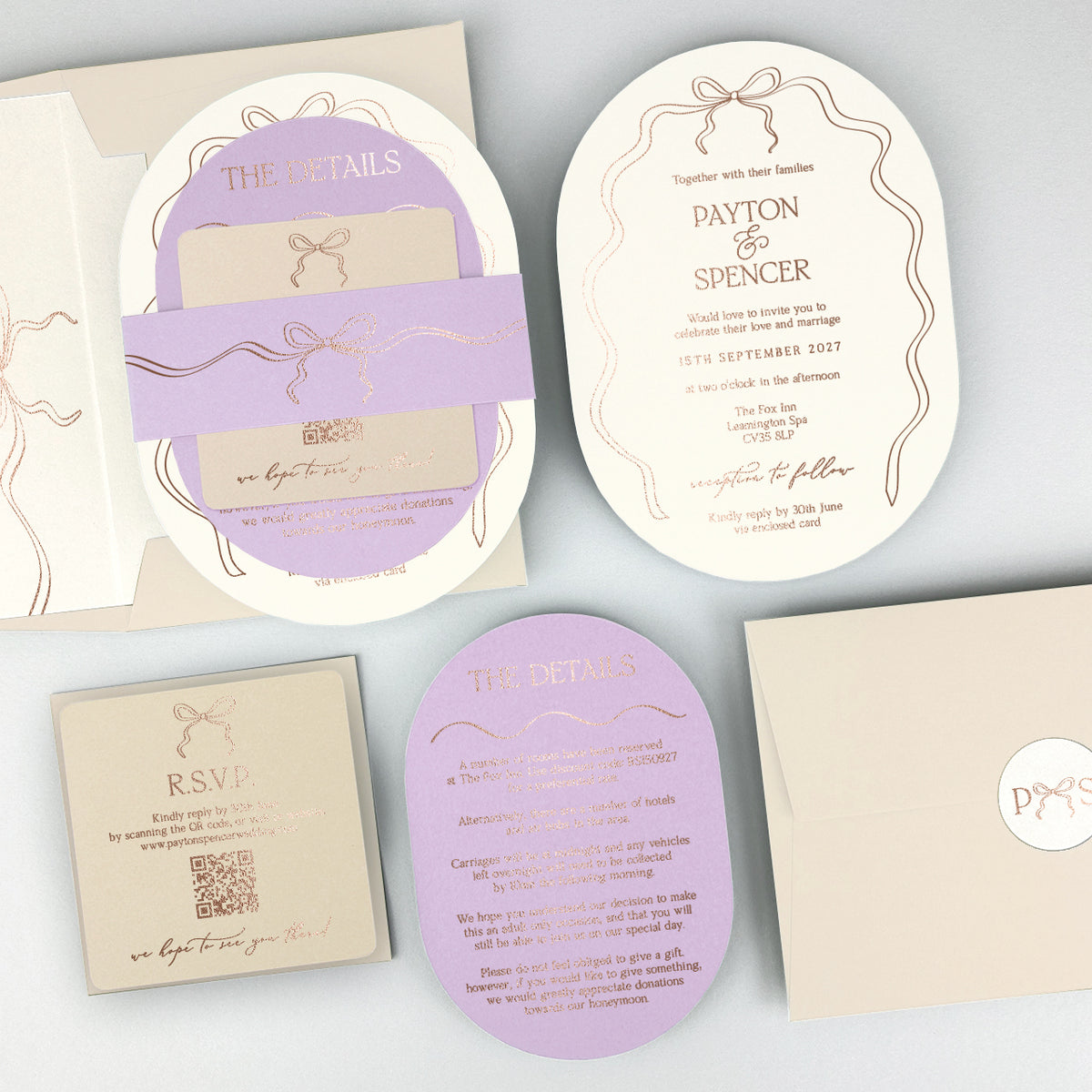 Payton Wedding Invitation - Neutrals