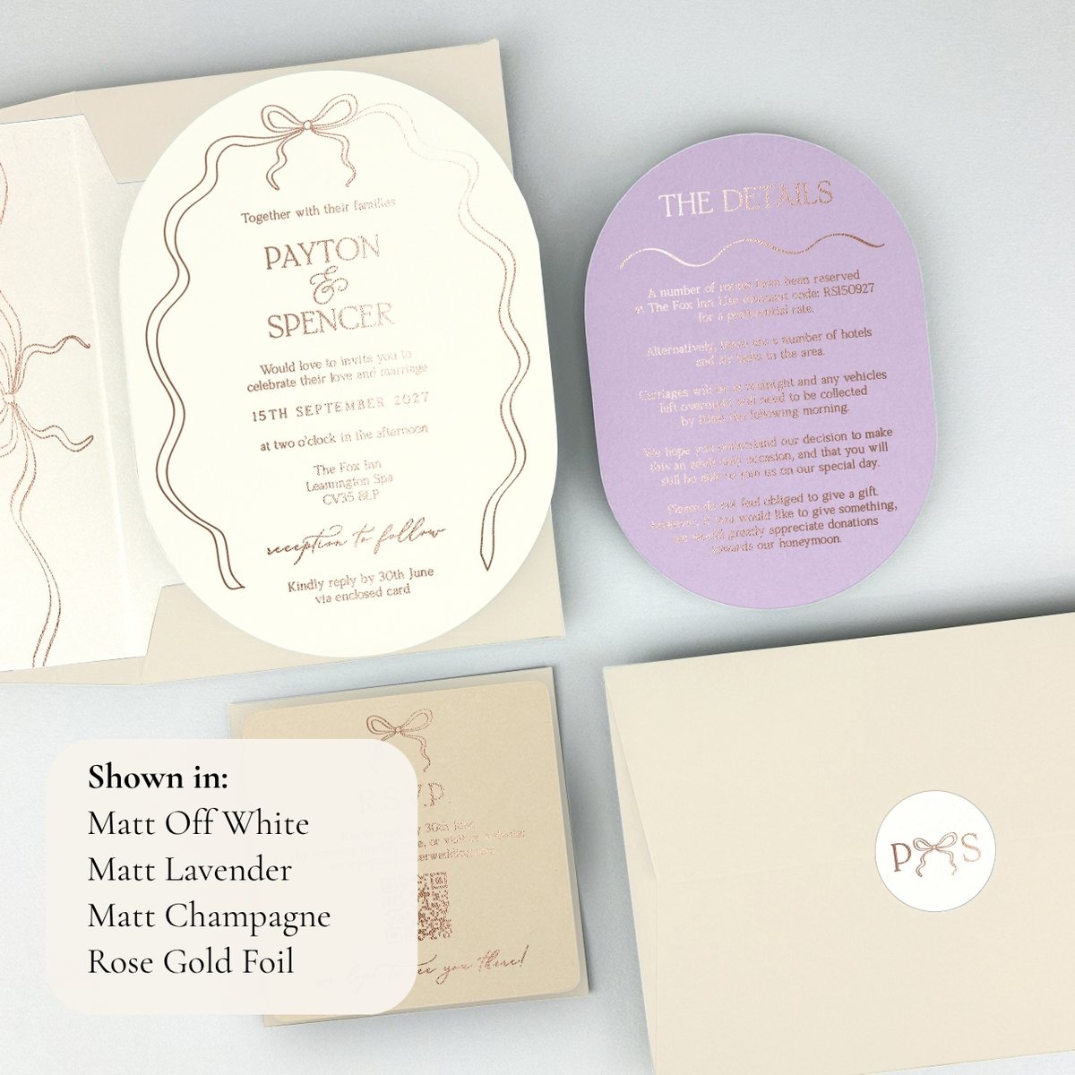 Payton Wedding Invitation - Neutrals