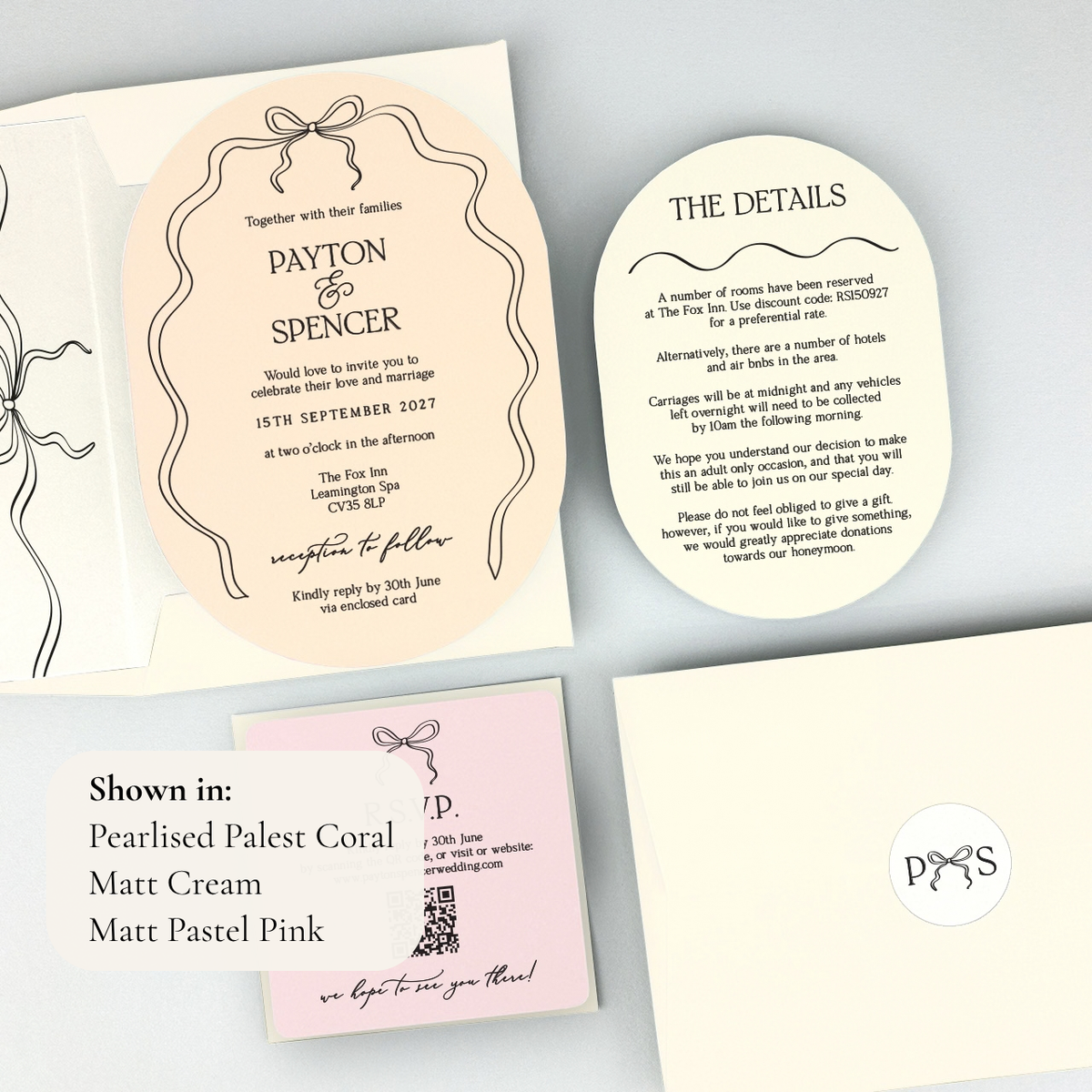 Payton Wedding Invitation