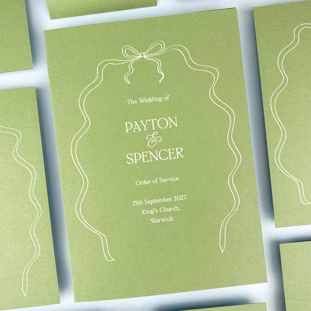 Payton Order of Service
