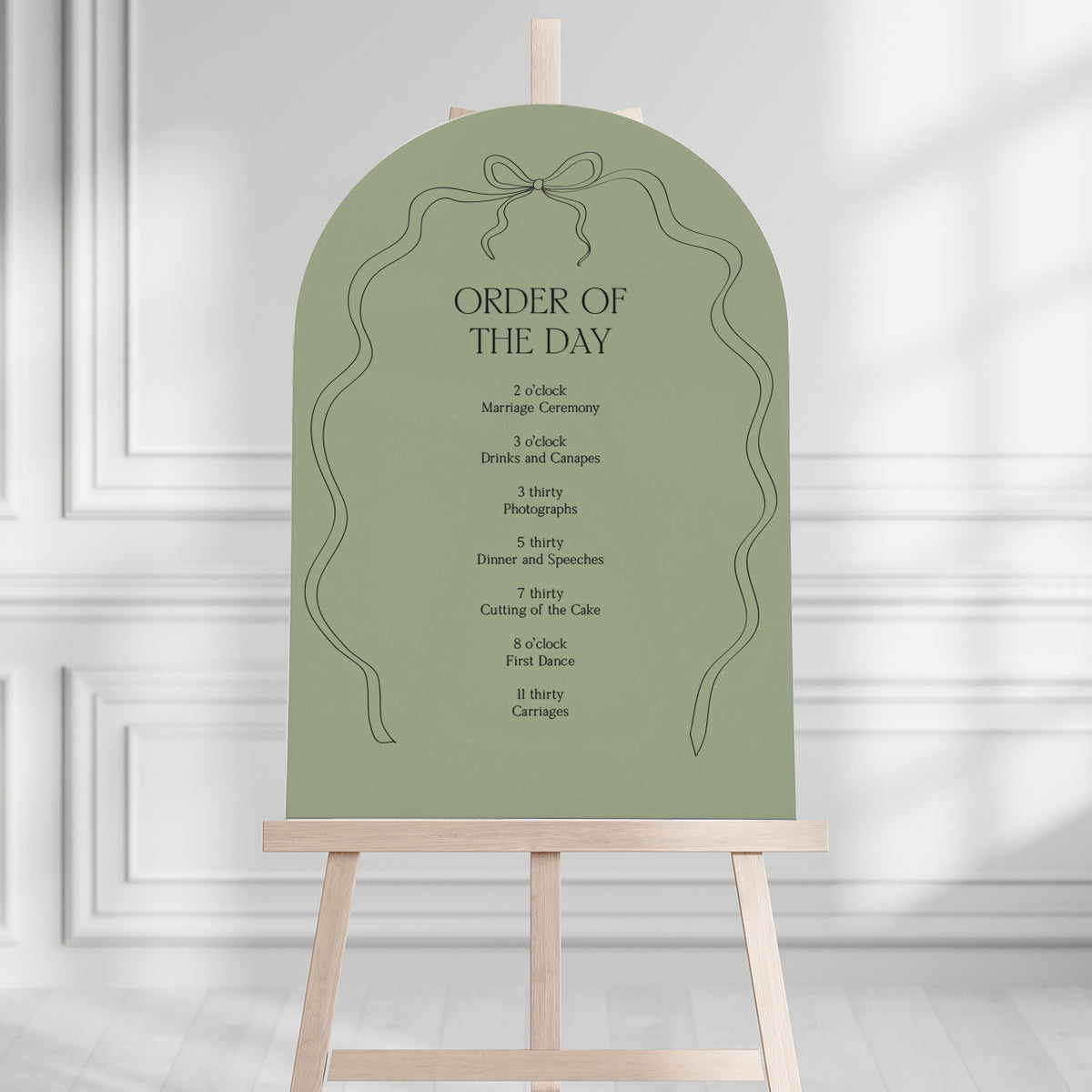 Payton Order of the Day Sign