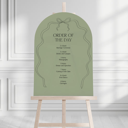 Payton Order of the Day Sign