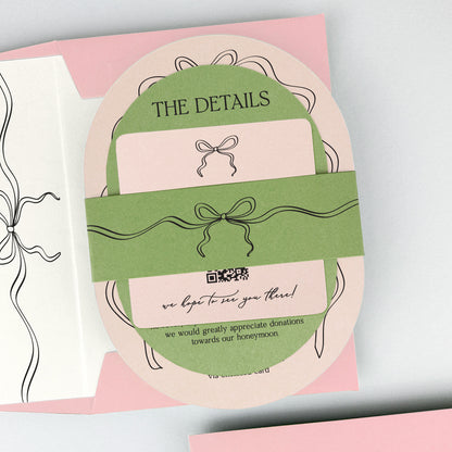 Payton Wedding Invitation - Pinks