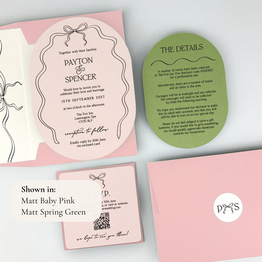 Payton Wedding Invitation - Pinks