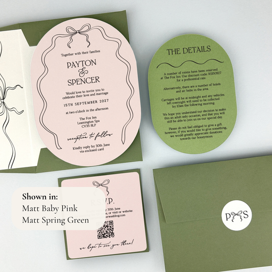 Payton Wedding Invitation - Greens