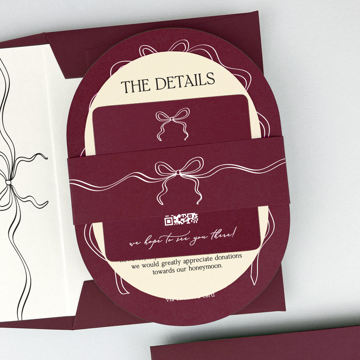 Payton Wedding Invitation - Purple/Red/Gold