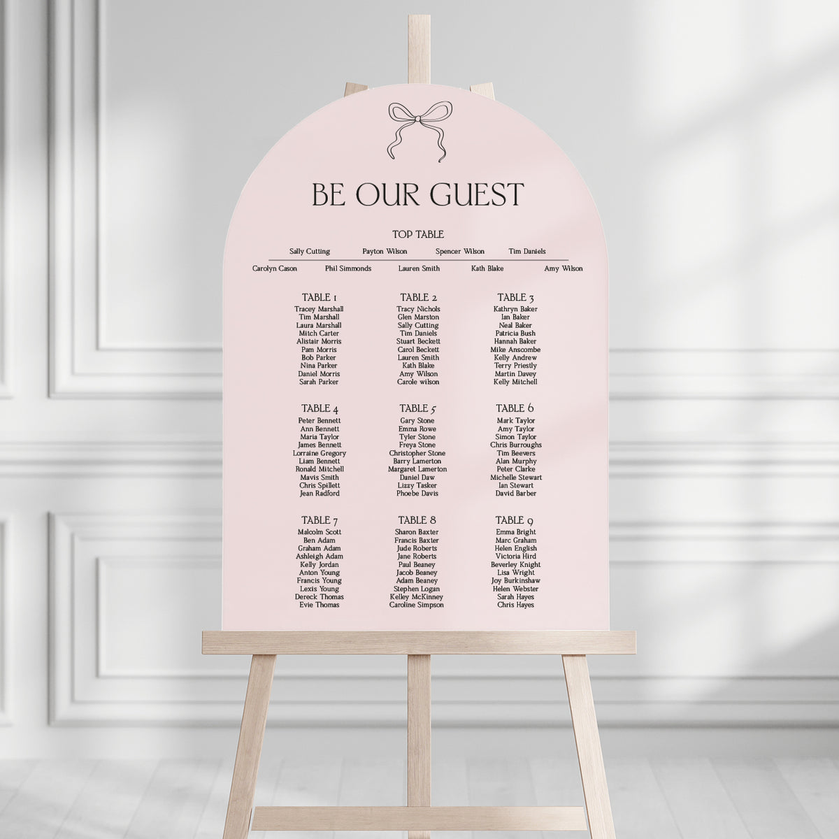 Payton Seating Plan