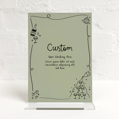 Savannah Matching Small Table Sign