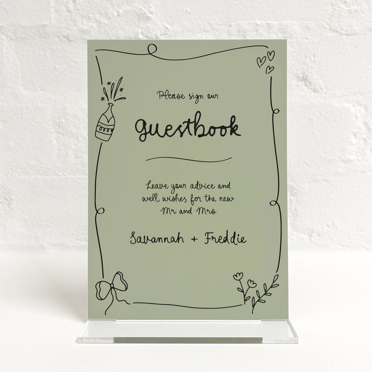 Savannah Matching Small Table Sign