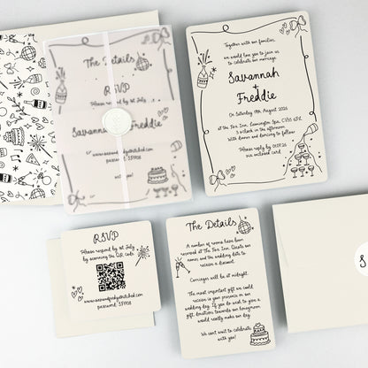 Savannah Wedding Invitation - Neutrals