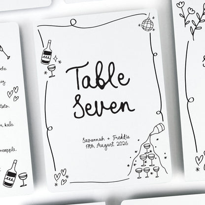 Savannah Table Name / Number