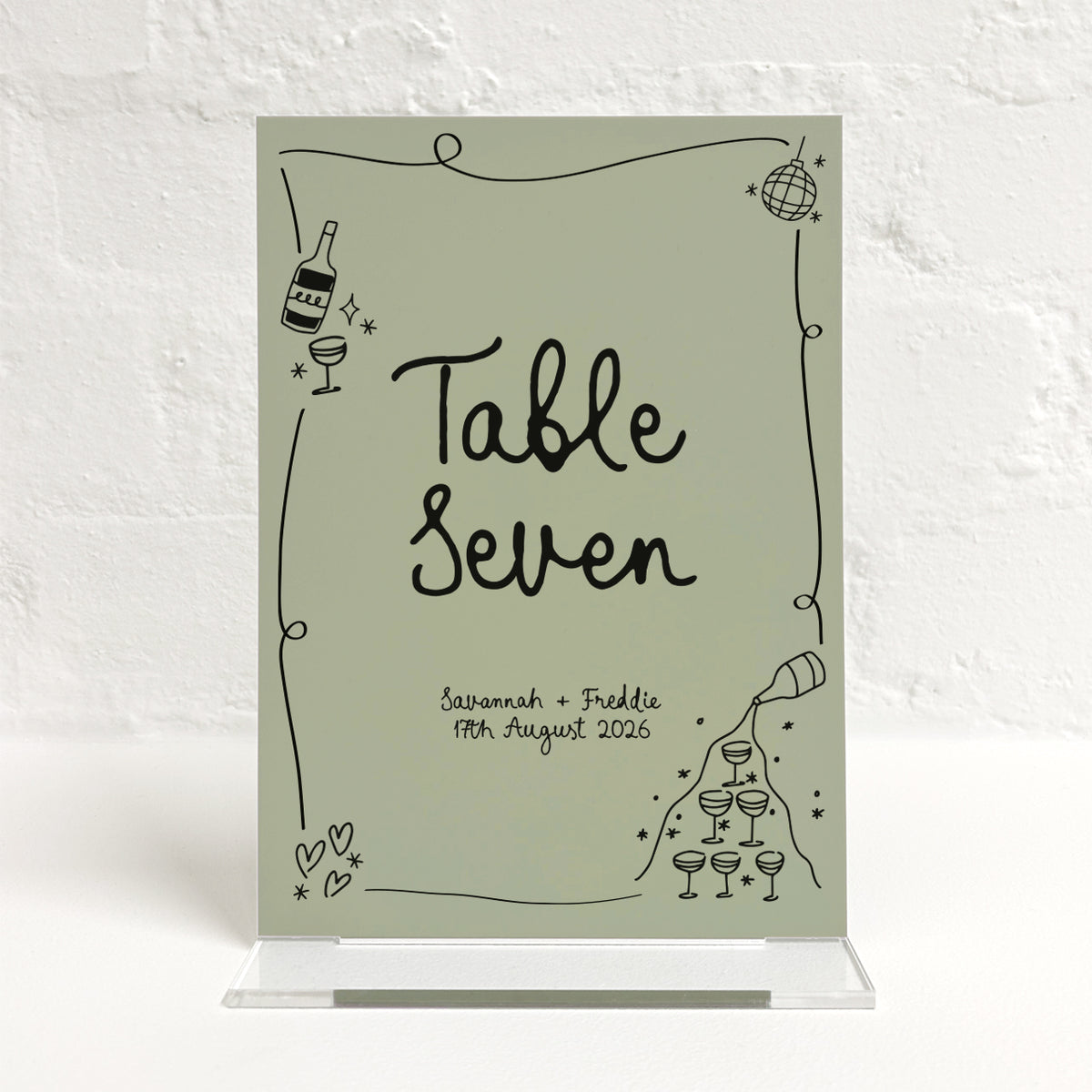 Savannah Matching Small Table Sign