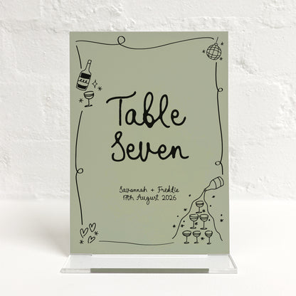 Savannah Matching Small Table Sign