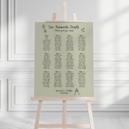 Savannah Seating Plan