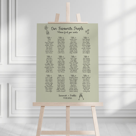 Savannah Seating Plan