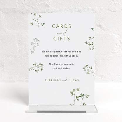 Sheridan Matching Small Table Sign