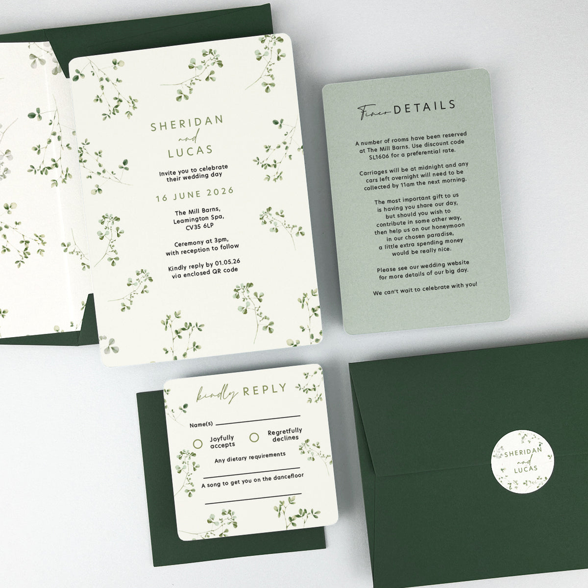 Sheridan Wedding Invitation