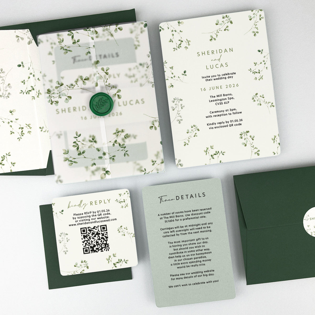 Sheridan Wedding Invitation