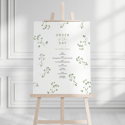 Sheridan Order of the Day Sign