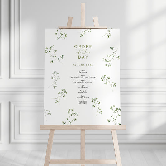 Sheridan Order of the Day Sign