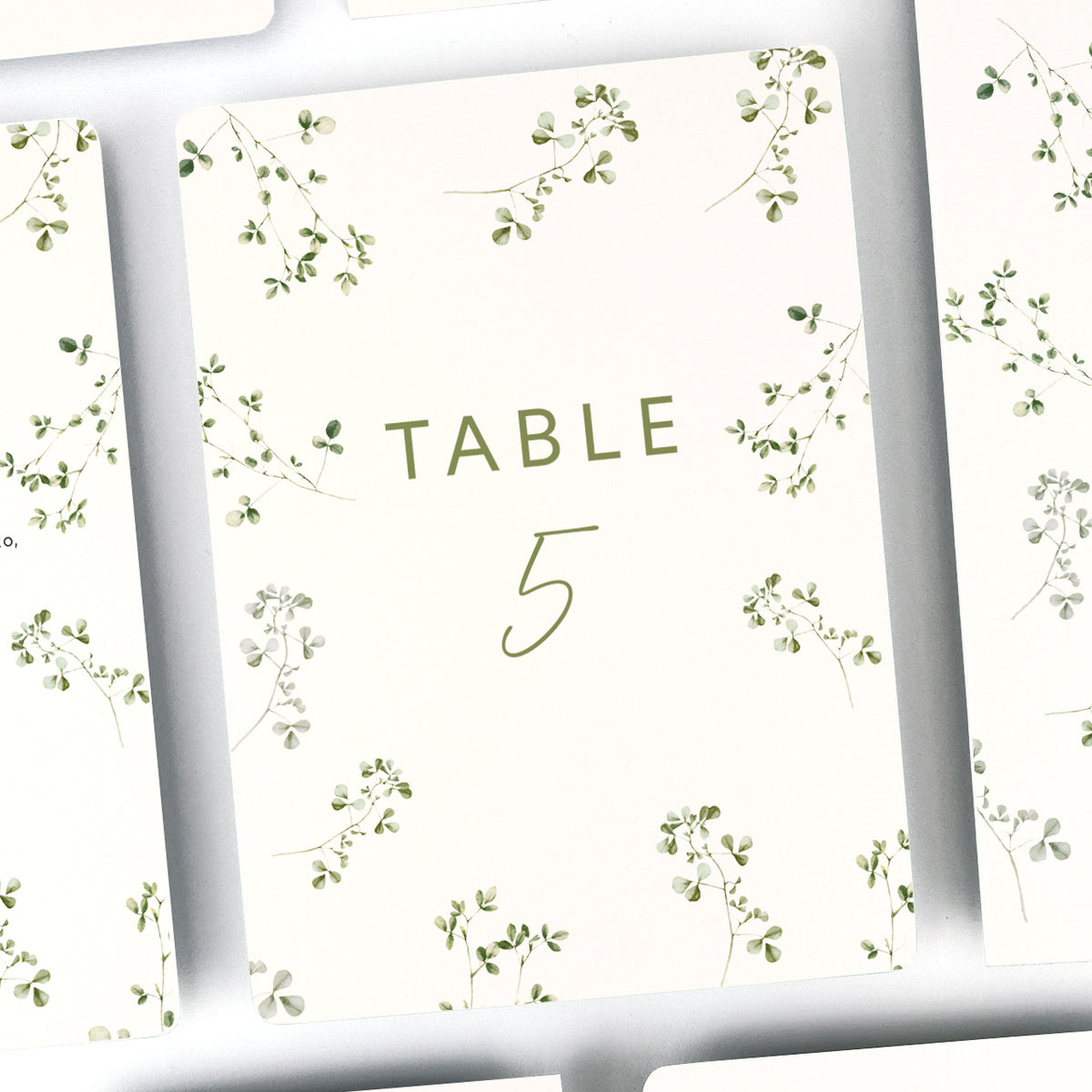 Sheridan Table Name / Number