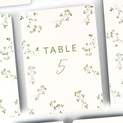Sheridan Table Name / Number