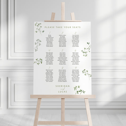 Sheridan Seating Plan