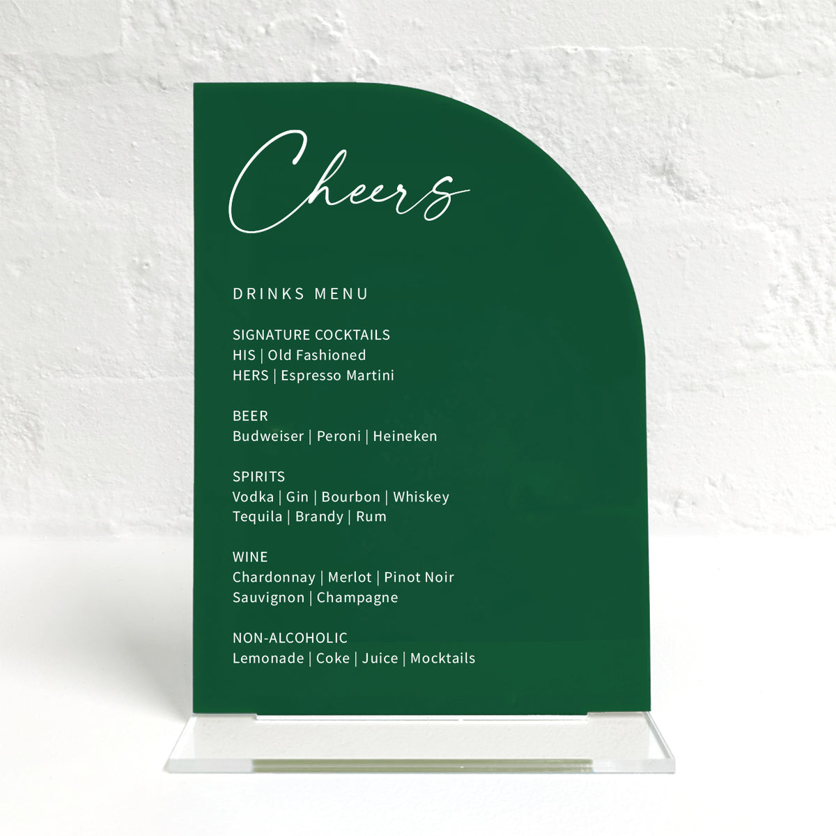 Sienna Matching Small Table Sign