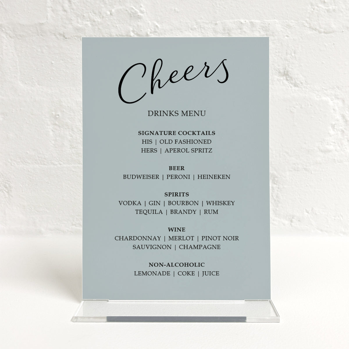 Skyler Matching Small Table Sign