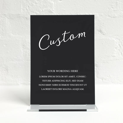 Skyler Matching Small Table Sign