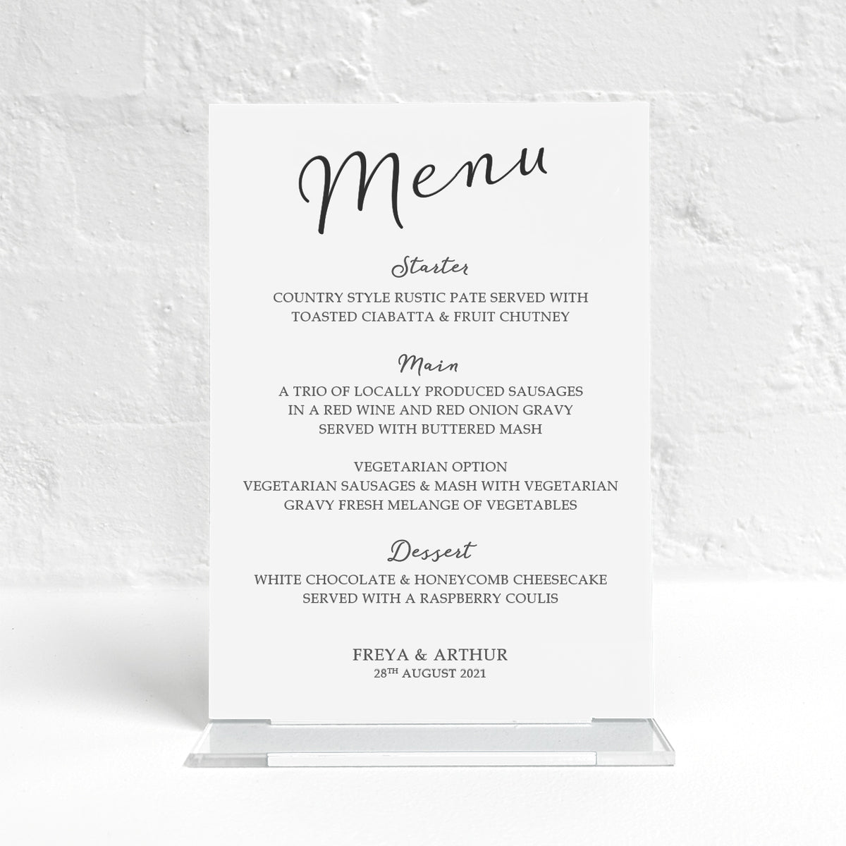 Skyler Matching Small Table Sign