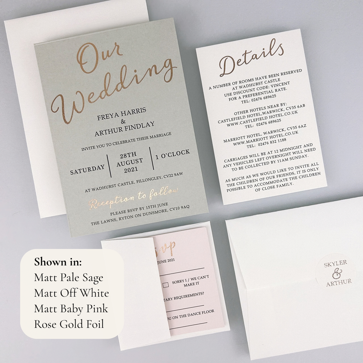 Skyler Wedding Invitation