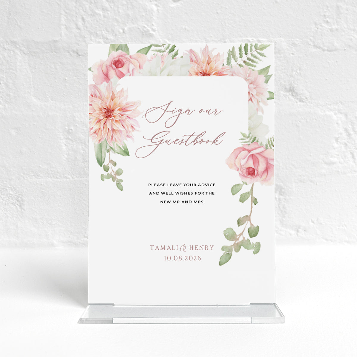Tamali Matching Small Table Sign