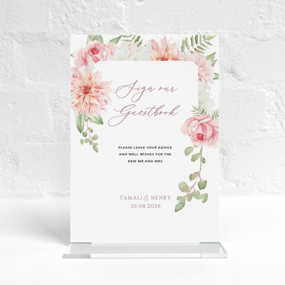 Tamali Matching Small Table Sign