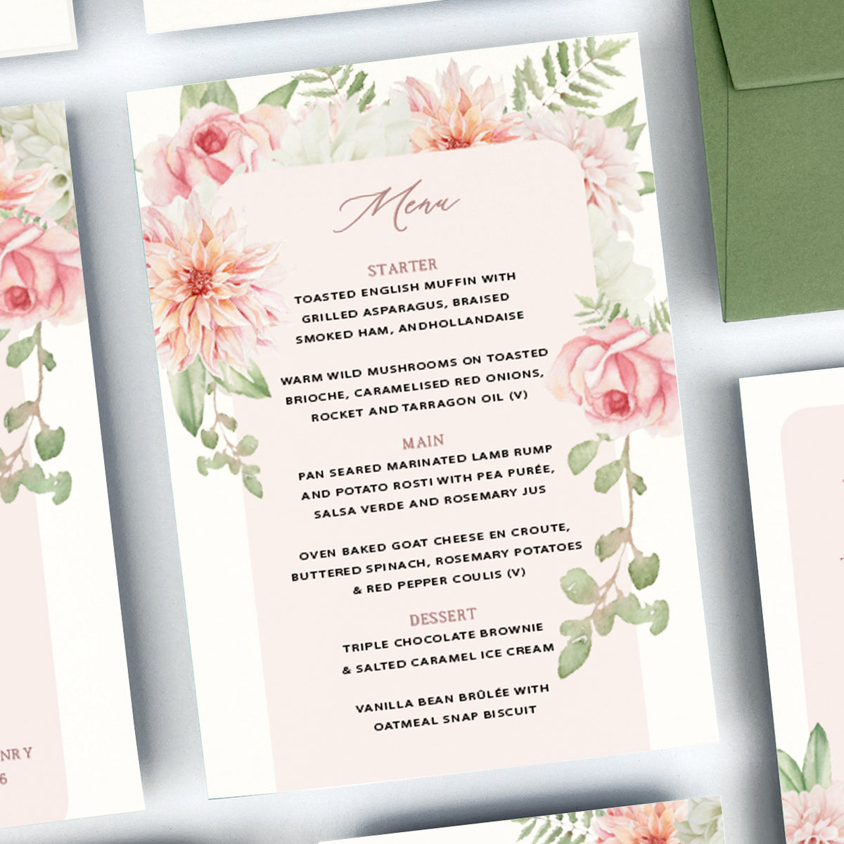 Tamali Menu