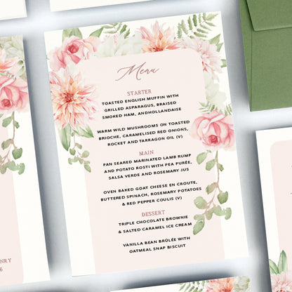 Tamali Menu
