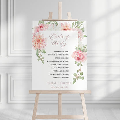 Tamali Order of the Day Sign