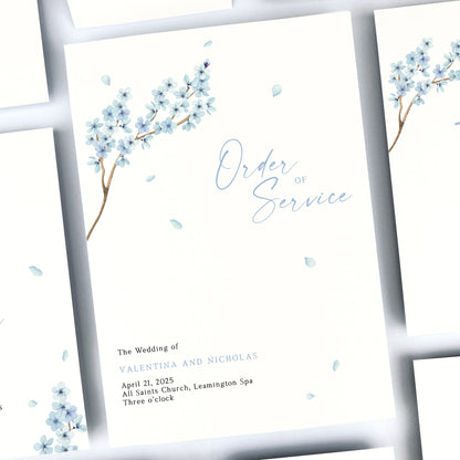 Valentina Blue Order of Service
