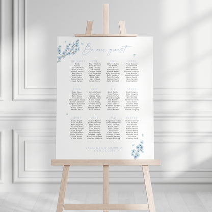 Valentina Blue Seating Plan