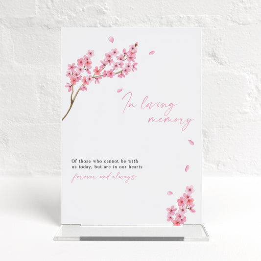 Valentina Pink Matching Small Table Sign