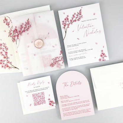 Valentina Pink Wedding Invitation