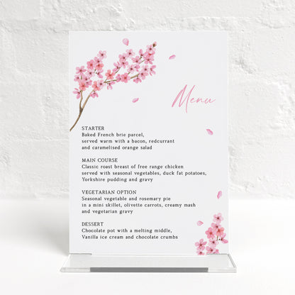 Valentina Pink Matching Small Table Sign